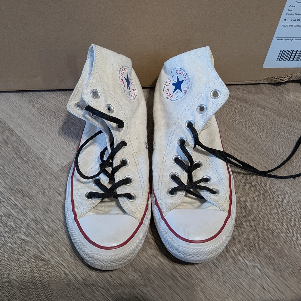 Converse White High-Top Sneakers